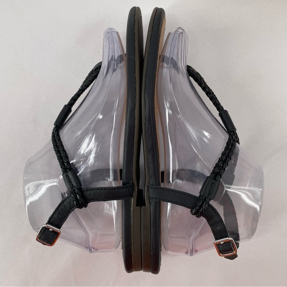 Sperry Lacie Black Braided Rope Thong Slingback Classic Everyday Beach Sandal 8 - Picture 12 of 13